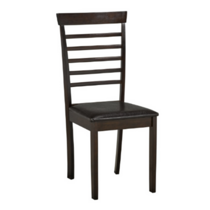 QFIF-1011 | 16"L Black Cushion w/ Espresso Legs Chair