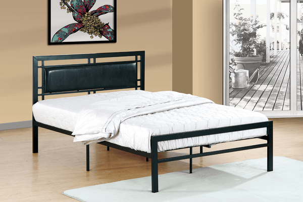 *SPECIAL PRICE* QFIF-141B/141W | Black/White Padded Headboard Bed