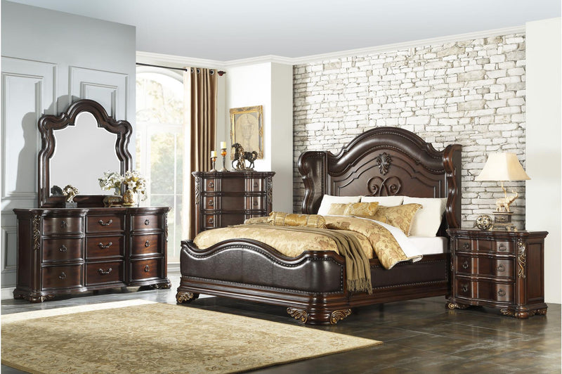 Royal Highlands cherry brown bedroom set