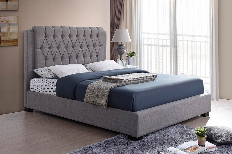 QFIF-196 | Grey Fabric Bed