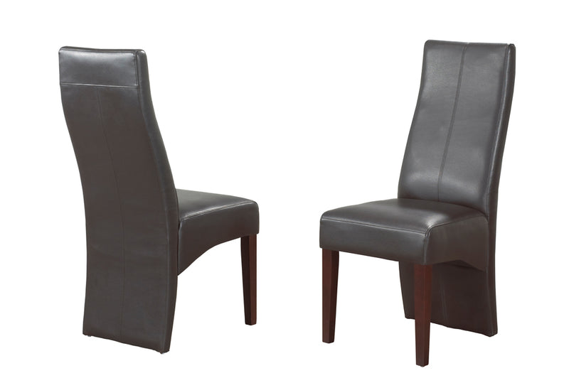 QFTT-T200 | Espresso Finish Wood Legs Parson chair