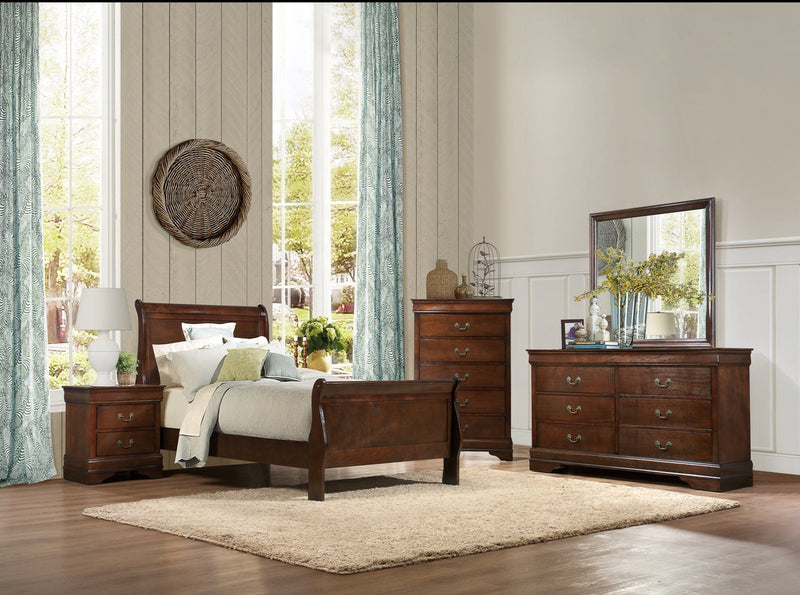 Mayville burnished bedroom set
