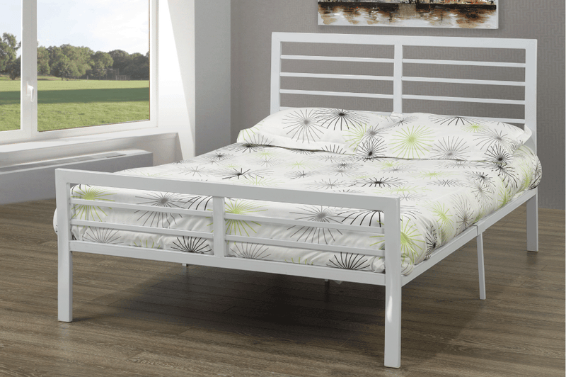 QFTT-T2336 | Bold Lines and Gloss Metal Finish Bed