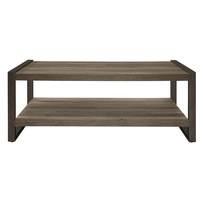 Dogue 2-tone brown coffee table & end table