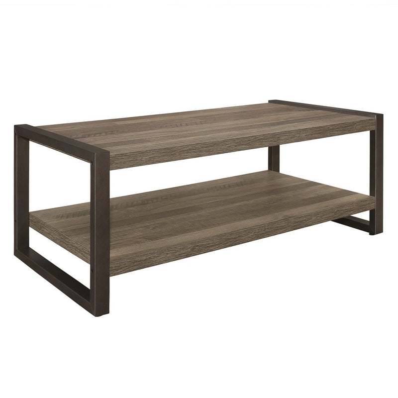Dogue 2-tone brown coffee table & end table