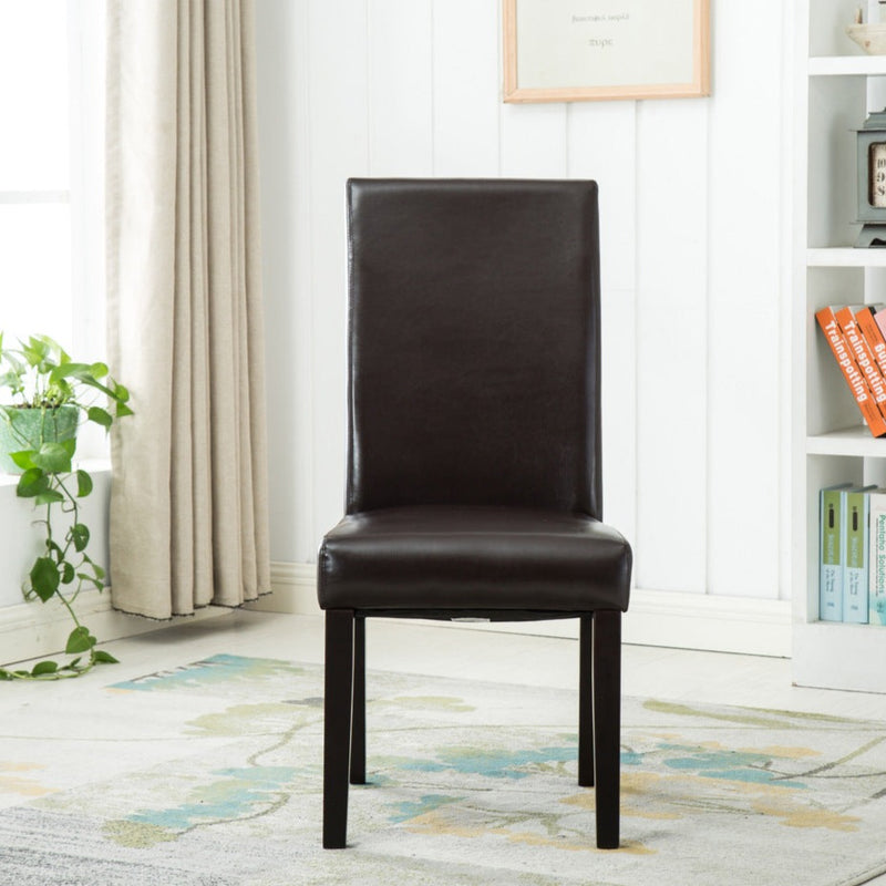 Jarvis leather parson chair