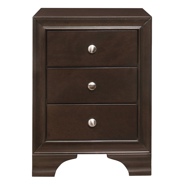 Centralia brown night stand with USB charging port