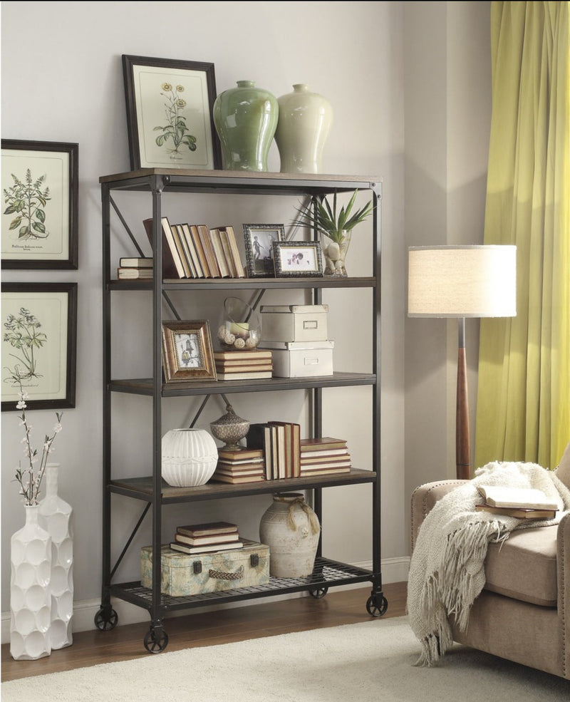 QFMZ-50990-T | Millwood TV Stand and Bookcase