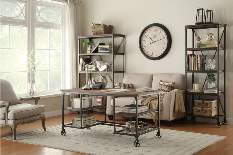 QFMZ-5099-15 | Millwood Office Table and Bookcase