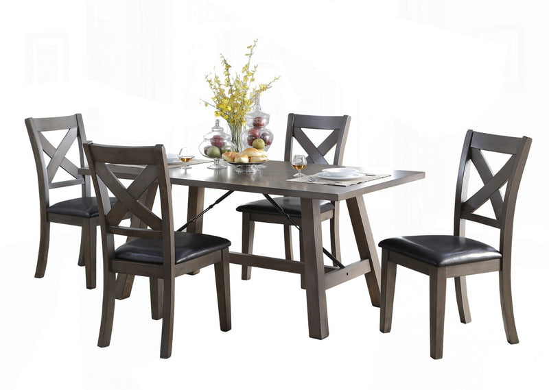 Seaford 7 pieces brown Fixed table-top dining set