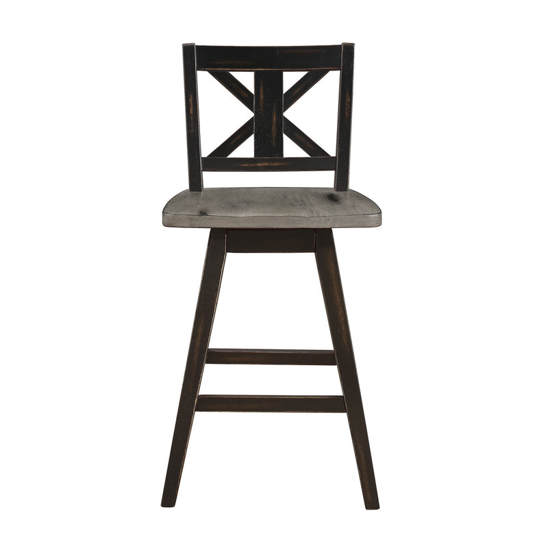 QFMZ-5602-24BK | Swivel Counter Height Chair