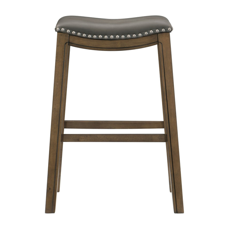 Ordway 18in, 24in, 29in leather counter-height bar stool