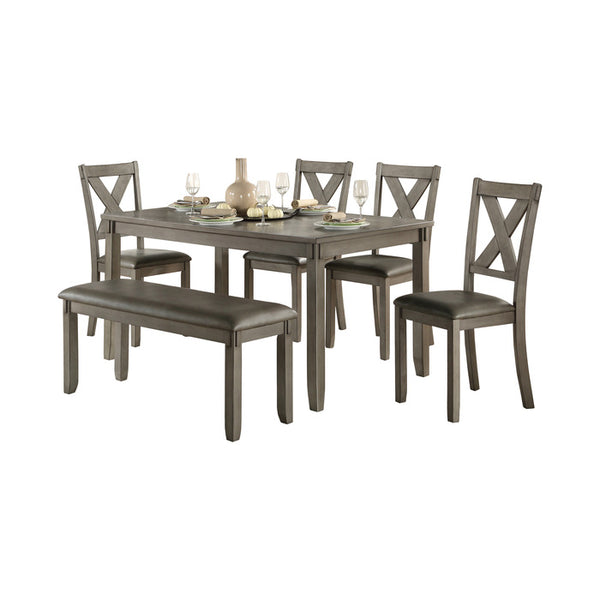 Holders 6 pieces gray dinette set