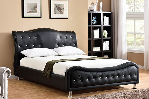 QFIF-5830 | Black with Crystals Bed