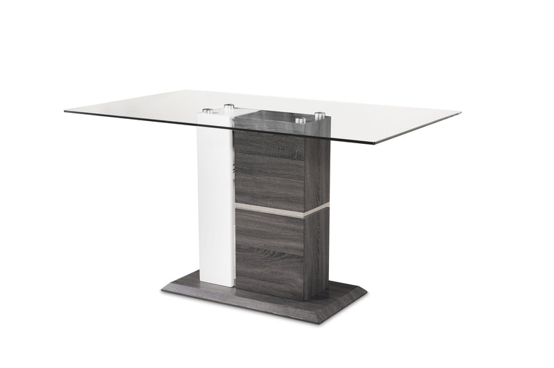 Shirelle rich gray counter-height table and chairs