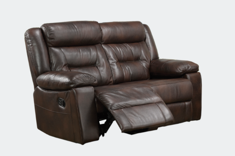 TSIF-8040 | Black Air Leather Recliner Sofa Set