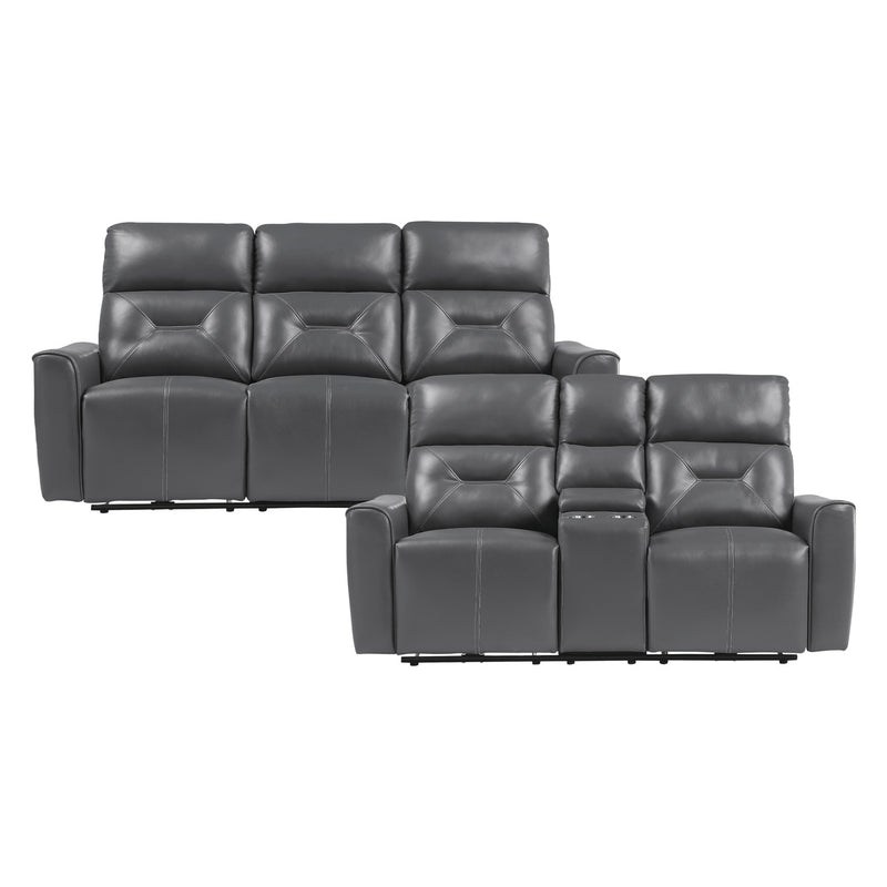 QFMZ-9446GY | Burwell Reclining Sofa