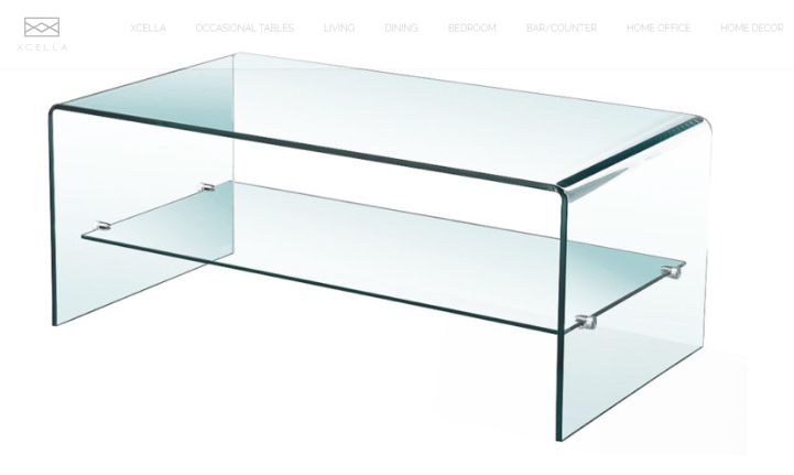 GLASS COFFEE TABLE with shelf GY-S02CT-12