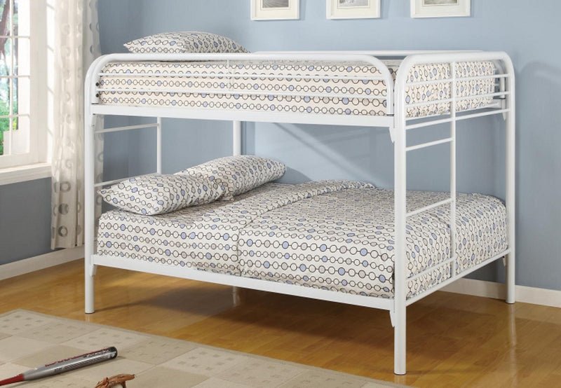 QFIF-502W | White Full/Full Bunk Bed