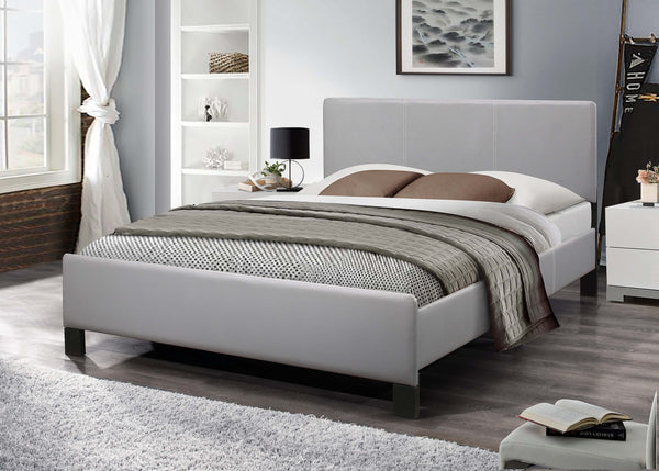 QFIF-5450 | Grey PU Bed with Contrast Stitching