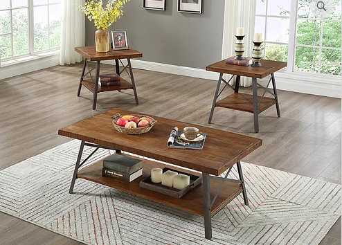 QFIF-2041 | Wood Table Top Coffee Set
