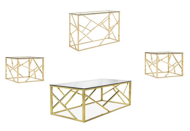 QFIF-2340/2341 | Gold Frame Table Set