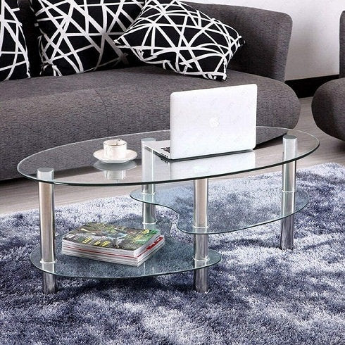 QFIF-2014 | Clear Glass Coffee Table