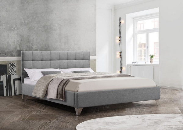 QFIF-5710 | Grey Upholstered Bed