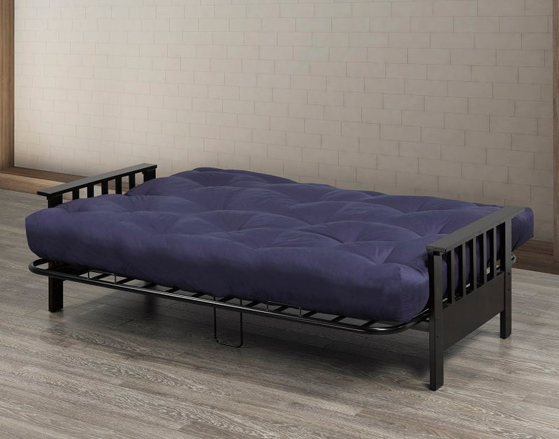 QFIF-245 | Metal Futon Frame With Wooden Arms
