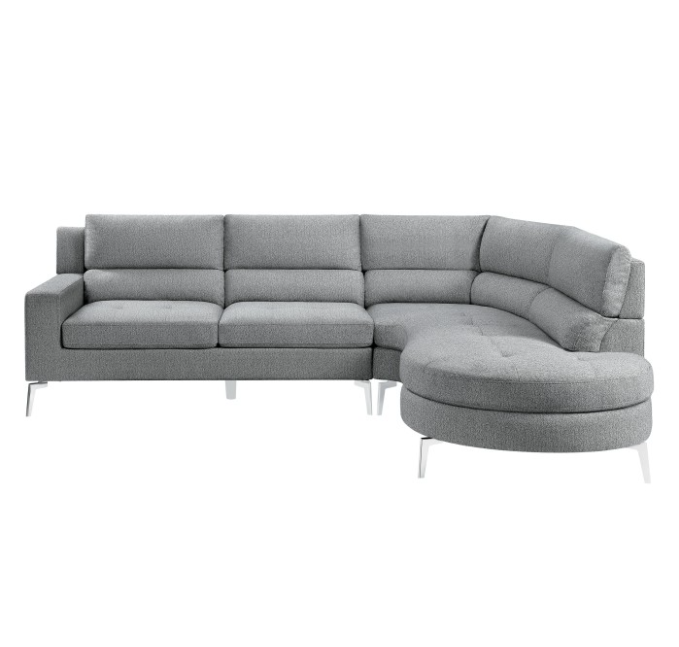 QFMZ-9879GYSS | 2-Piece Sectional with Right Chaise