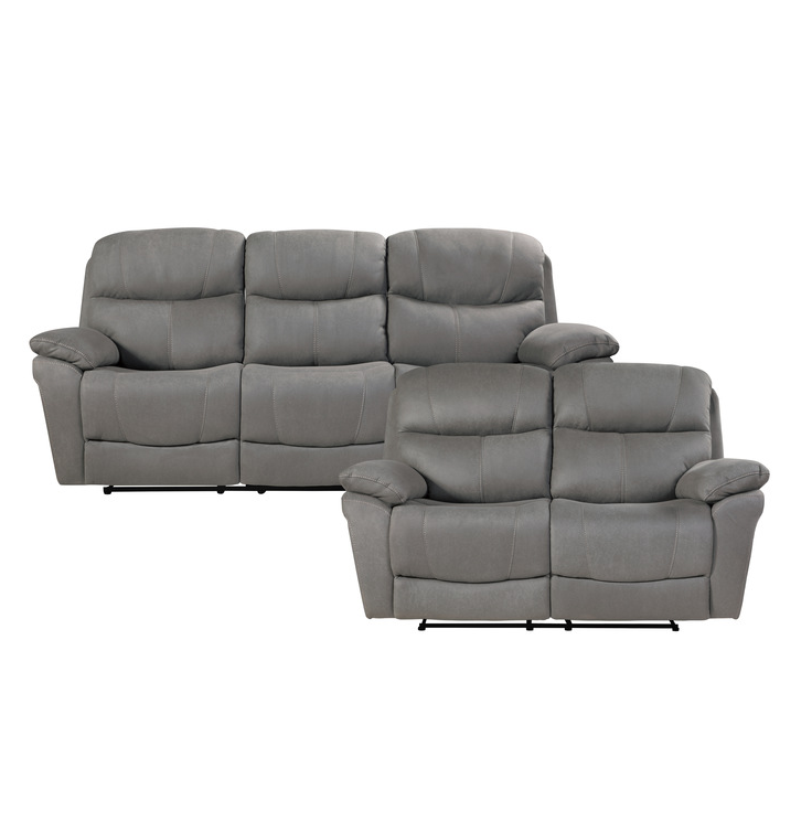 QFMZ-9580GY | Longvale Recliner Sectional