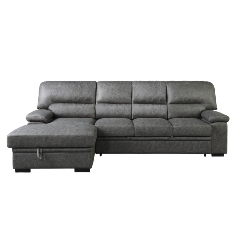 QFMZ-9407DG-SC | Sectional with Pull-out Bed